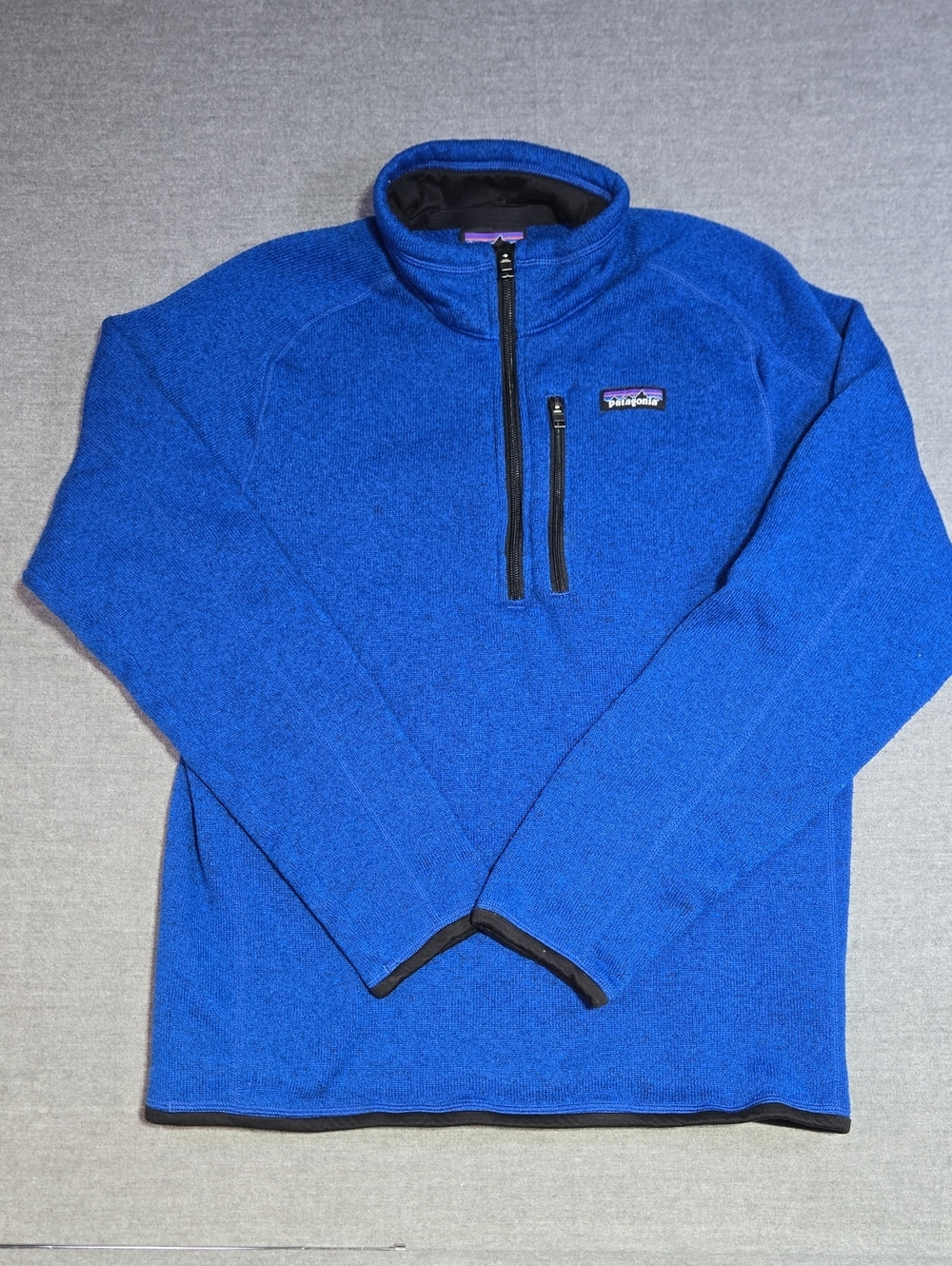 Patagonia Better Sweater 1/4 Zip Fleece Men's Medium Blue Pullover STY25523